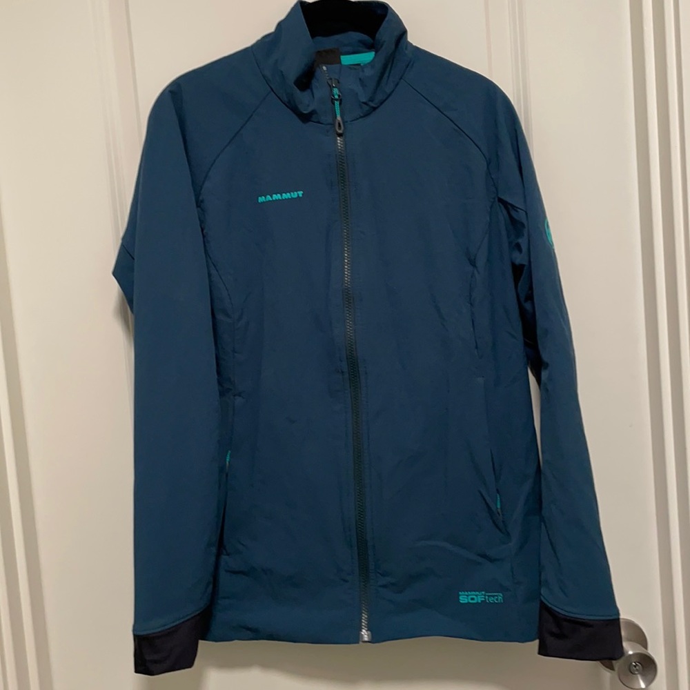 Mammut Softshell Jacket Teal Fleece Lined